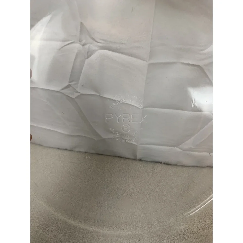 PYREX #209 Pie Dish 9‎ Inch Baking Plate Clear Glass CC-21 Made In USA Ovenware